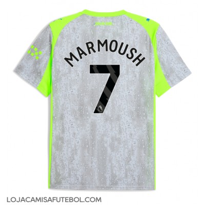 Camisa de Futebol Manchester City Omar Marmoush #7 Equipamento Alternativo 2025-26 Manga Curta Camisa de Futebol Manchester City Omar Marmoush #7 Equipamento Alternativo 2025-26 Manga Curta